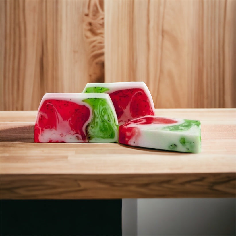 Tranche de savon fraise kiwi