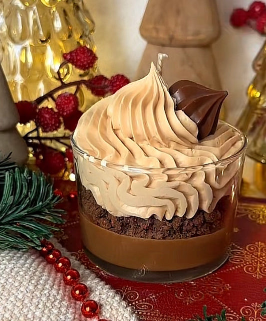 Bougie gourmande Bûche de Noel