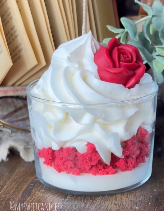 Bougie gourmande à la Rose