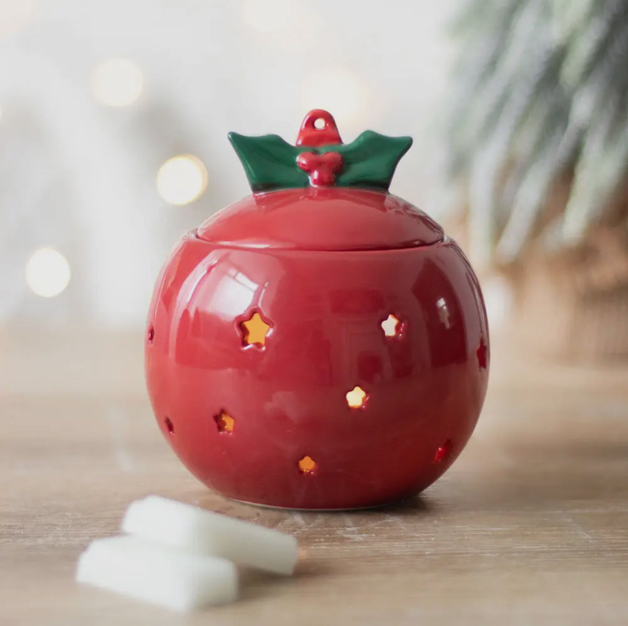 Brûleur Boule de Noël Rouge