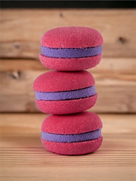 Macaron de bain Cassis